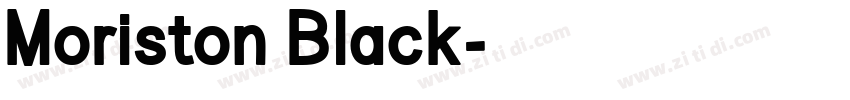 Moriston Black字体转换